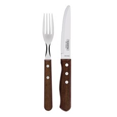 Tramontina 傳統木柄Jumbo Queen餐具組, 巨型餐叉 + 巨型牛排刀, 木質, 1套
