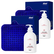 AKei. Anti-Pollu足部清潔液+防滑洗腳墊組, 1組, 2組