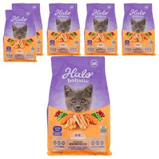Halo 嘿囉 幼貓用 無穀乾飼料, 6袋, 2.72kg, 雞肉