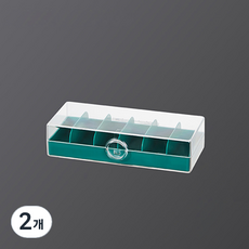 다윗트 데스크탑 케이블 충전기 정리함, 2개, 그린