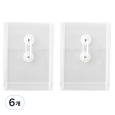 Tailstar 直立式文件便條紙收納盒, 透明, 6個