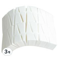 도도리치 벽돌 쿠션 퍼프, 3개, 화이트