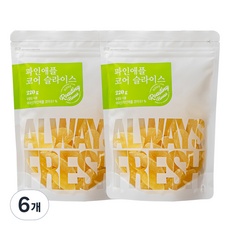 몸애조화 파인애플 코어 슬라이스, 220g, 6개