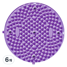 Dit圓形腳底穴位按摩墊, 紫色的, 6個
