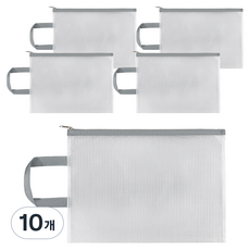 Miso-roun 附提把文件收納袋 33 x 24 cm, 10個, 深灰色