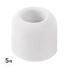 矽藻土圓形牙刷架, 白色, 5個