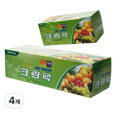 해피크린 크린팩 대 30 x 40 cm x 200매 + 소 17 x 25 cm x 200매, 4개