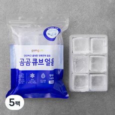 곰곰 큐브 얼음, 700g, 5팩