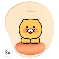 카카오프렌즈 쿠션 마우스 패드, 춘식이, 3개