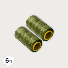 皮革工藝蠟線 初學者用 1mm*220m, 橄欖綠, 6個