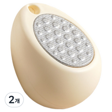 Kelbon 雙面足部護理後腳跟去角質器 黃色, 2個, 1入, 100g