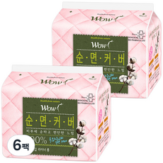 Dongsung 東星 Wow棉質護墊, 20片, 6包, 長型