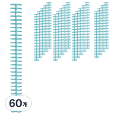 마다꾸미 라운드형 제본링 컬러 루즈링 13 중형, 블루, 60개, 12mm