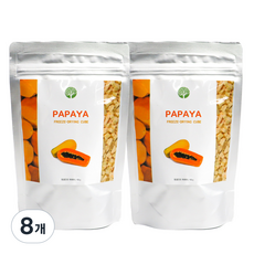 큐브형 동결건조 파파야, 15g, 8개
