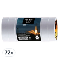신일 초강력 고점도 로켓 양면 테이프 24mm x 10m, 반투명, 72개