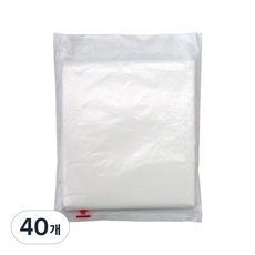 回收分類收集垃圾袋背襯乳白色, 100L, 40個