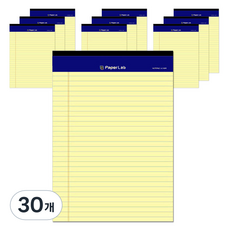 PAPER LAB 法律便箋簿 A5 40張, 黃色, 30個
