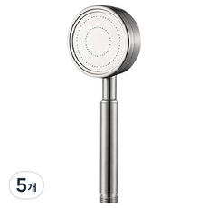 World Clean Tornado不鏽鋼淋浴蓮蓬頭, 5個, 銀色