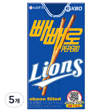 PEPERO 巧克力夾心 KBO 三星獅隊, 53g, 5個