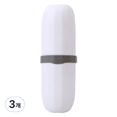 심플리담 칫솔치약 케이스, 화이트, 3개