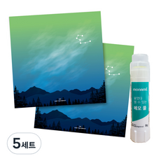 꼼꼬미 12 별자리 떡메모지 2p + 재접착풀, 황소자리, 5세트