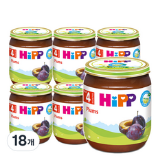 힙 과일 이유식, 자두, 125g, 18개