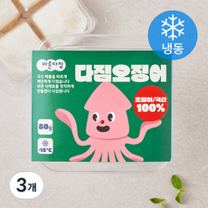 바른다짐 다짐오징어 (냉동), 3개, 80g