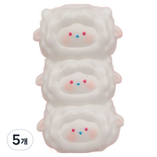 토브라인 집중력향상 쫀득쫀득 빵떡말랑이 스퀴시 쫀득쫀득 양 세마리, 혼합색상, 5개