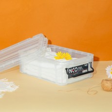 코멕스 네오박스 리빙박스 정리수납함, 반투명 (110), 6개