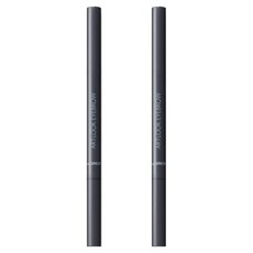 The SaeM 得鮮 自然柔順持色眉筆 獨特三角狀筆芯 自然顯色 質感柔軟 附眉刷, 02 深棕色, 2支