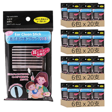 拋棄式耳道清潔黏耳棒, 20支, 24包