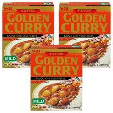 S&B 愛思必 金牌蔬菜咖哩醬 甘味, 230g, 3個