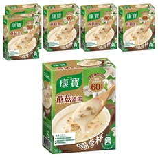 新康寶奶油風味獨享杯蘑菇 13g 3入, 39g, 6盒