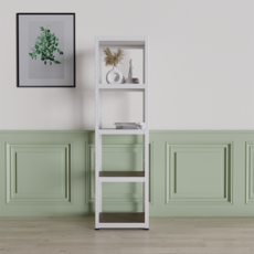 Shurack 5層鋼製收納架 400*400*1500mm, 白色