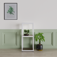 슈랙 철제 선반 행거 500 x 400 x 900 mm, 화이트, 3단