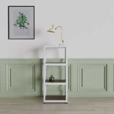 슈랙 철제 스탠드선반 600 x 400 x 1200 mm, 화이트, 4단