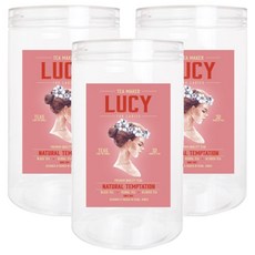 LUCY 히비스커스 티백 쿠키보틀, 1g, 10개입, 3개