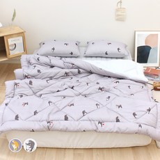 CHOUETTROOM 柴犬圖案超細纖維四季薄被寢具組