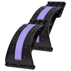 포유리빙 허리 스트레칭 안마 지압 기구 보라, 2개