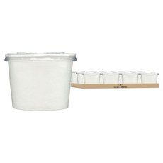 320 空白紙湯杯 + 湯杯蓋 透明色, 1入, 500組