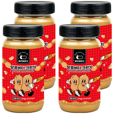 베리해피넛 땅콩버터 크런치, 275g, 4개