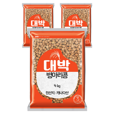 대박 병아리콩, 4kg, 3개