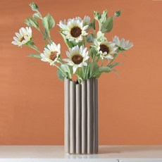 GAPANG 乾燥花束 TESI057 + 花瓶, 03號 白色