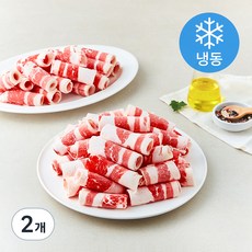 푸드랩플러스 미국산 돌돌말이 대패 우삼겹 (냉동), 800g, 2개