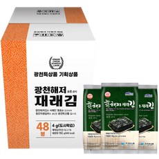 HAEJEO FOODS 傳統便當用海苔 48包入, 192g, 1盒