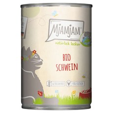 MjAMjAM 魔力喵 迷幻喵有機純肉主食罐 400g 單一肉源 無穀物 德國進口, 豬肉, 1罐