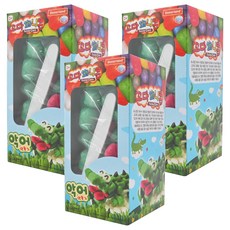 Donerland 魔法迷你玉米黏土 天然澱粉食用色素 激發孩子想像力, 鱷魚, 3組