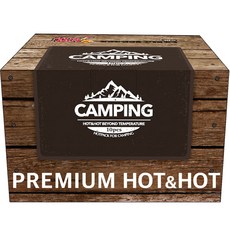 HOT&HOT 露營用暖暖包 棕色 10入組, 1組
