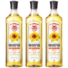 Haepyo 葵花油, 900ml, 3瓶