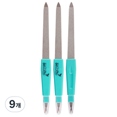 BELOTTY 藍寶石美甲銼刀 去角質棒, 綠色, 9個